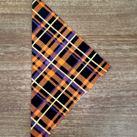 Halloween Plaid Bandana