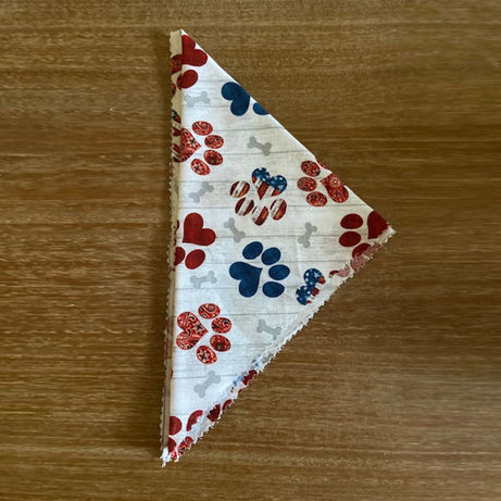 Patriotic Paw Prints Bandana