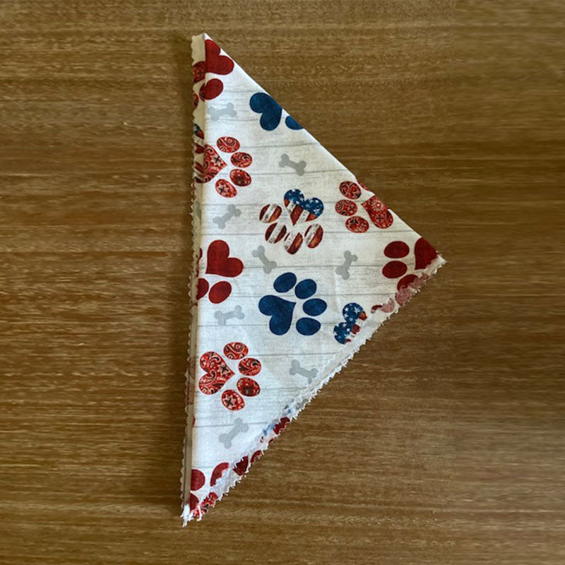 Patriotic Paw Prints Bandana
