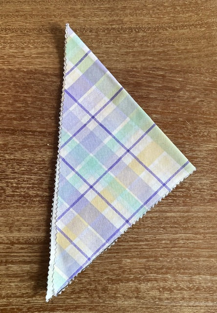 Purple Plaid Bandana