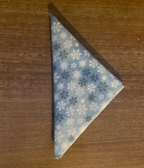 Snowflake Bandana, Light Blue