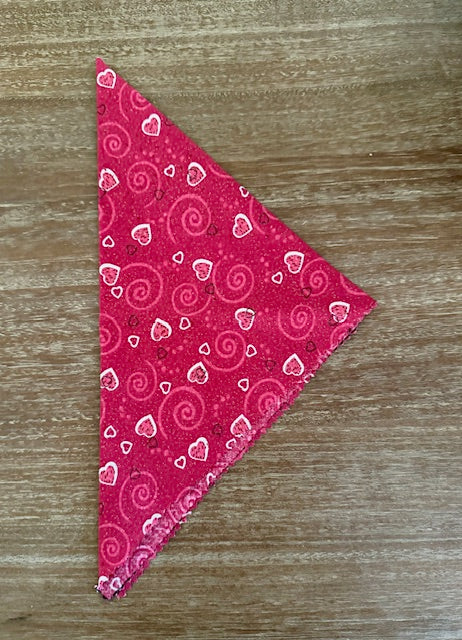 Valentine's Hearts & Swirls Bandana