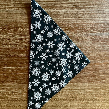 Snowflake Bandana, Black & White