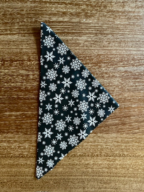 Snowflake Bandana, Black & White