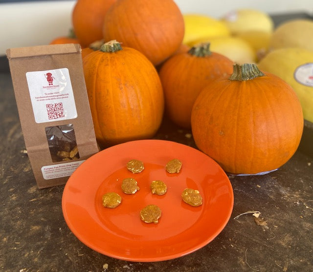 Pumpkin Paw Prints Dog Treats