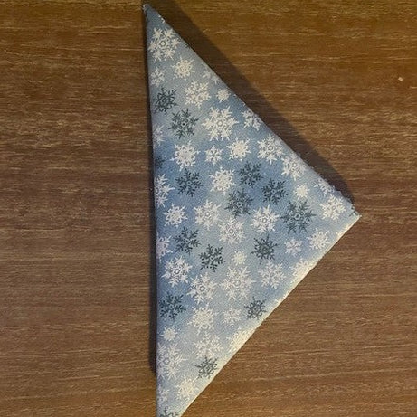 Snowflake Bandana, Light Blue